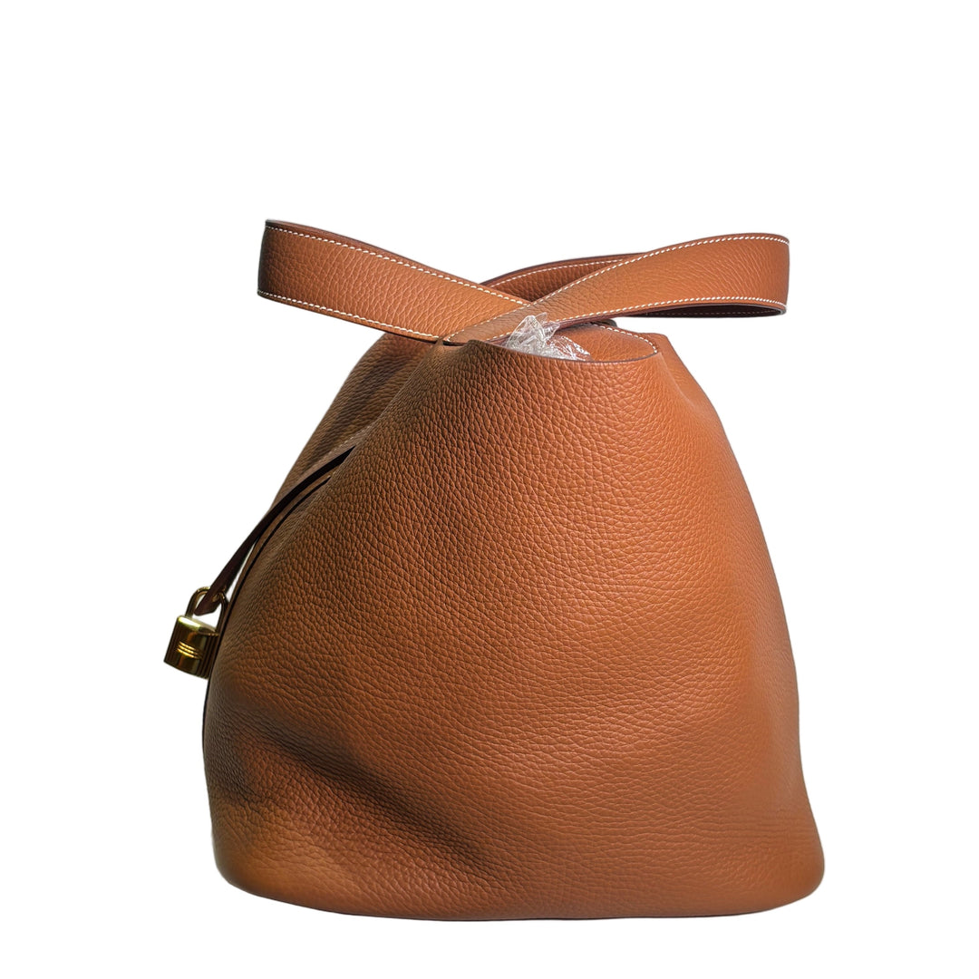 Hermes Picotin 26 Gold Clemence Leder Hardware Gold