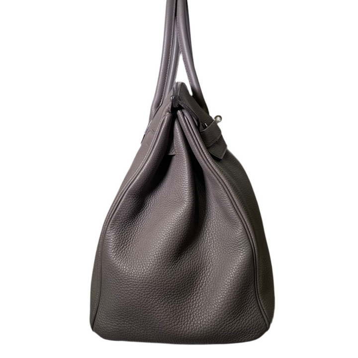 Hermes Birkin 35 Togo Leder Gris Etain Hardware Palladium
