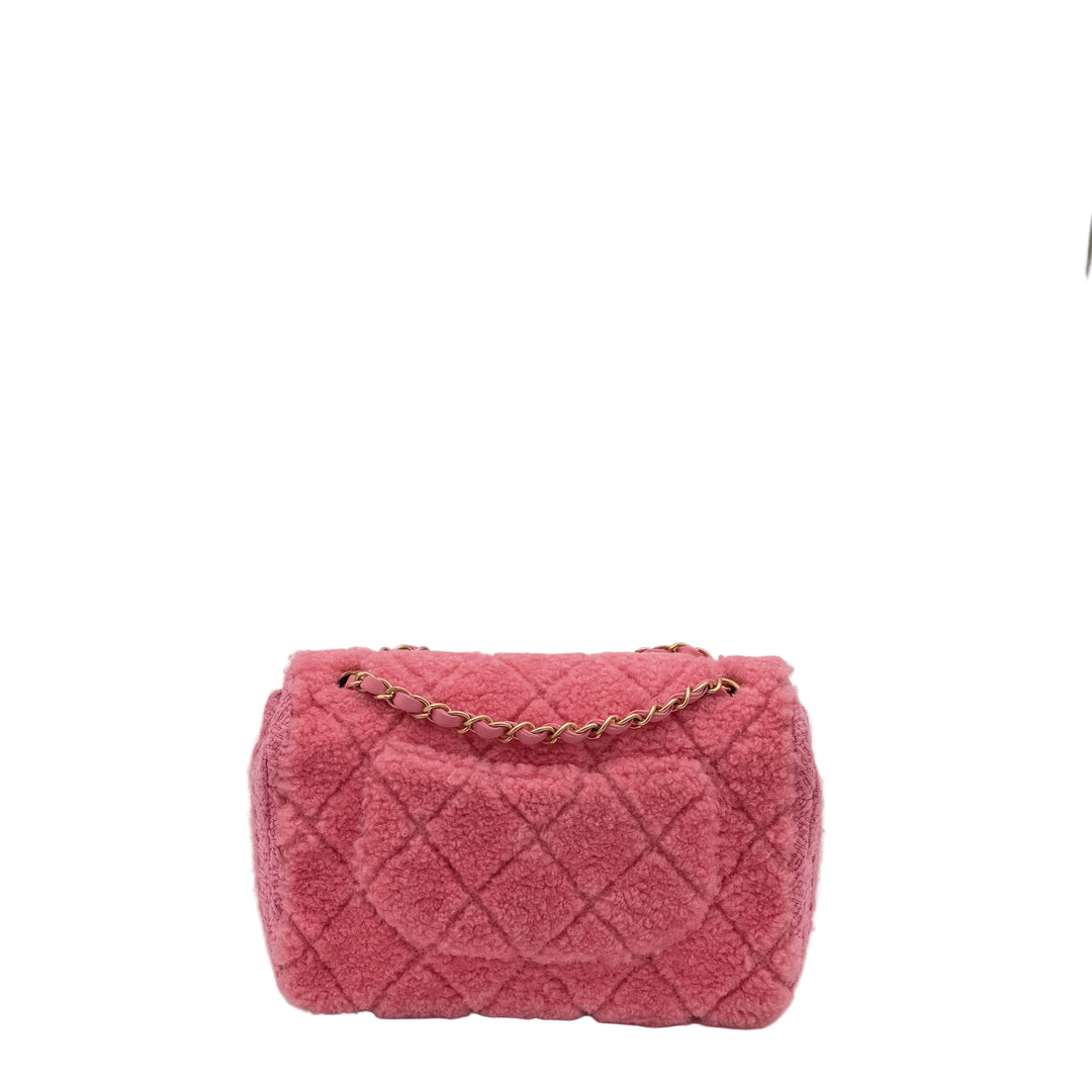 Chanel Flapbag Rosa CC Gequilte
Scharfwolle Tweed