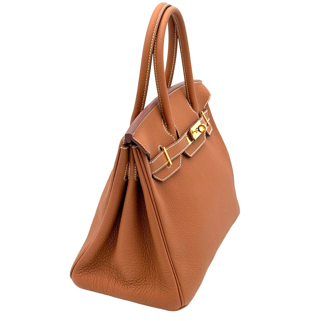 Hermes Birkin 30 retourne Togo Leder Gold Hardware Gold 2026