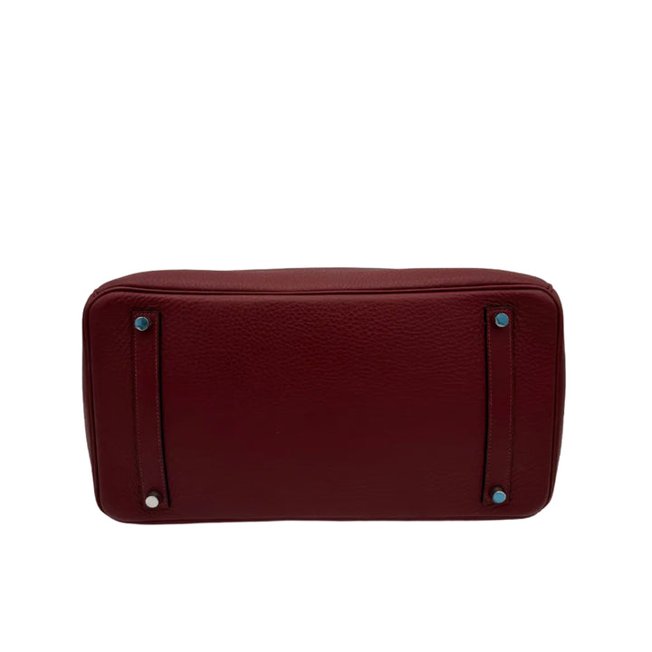 Hermes Tasche Birkin 35 Clemence Leder Rouge H Hardware Palladium