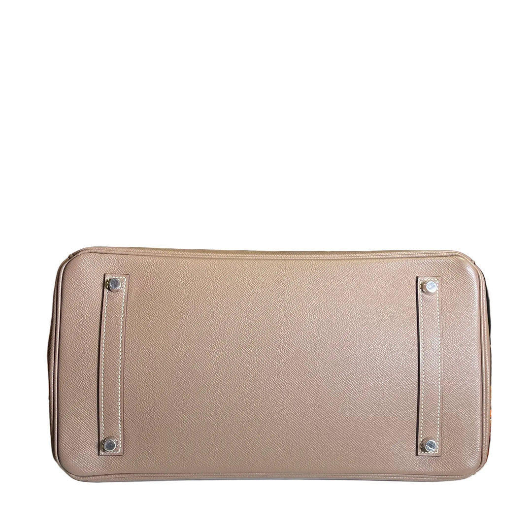 Hermes Birkin 35 Epsom Etoupe Palladium Hardware