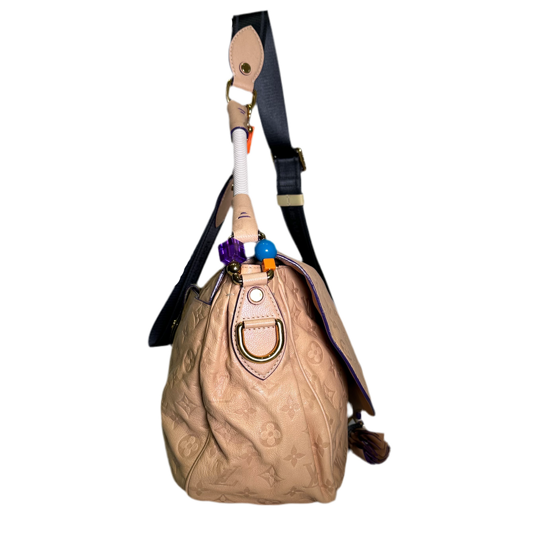 Louis Vuitton Messenger Underground Monogram Leder Creme, Lemon Hardware Gold