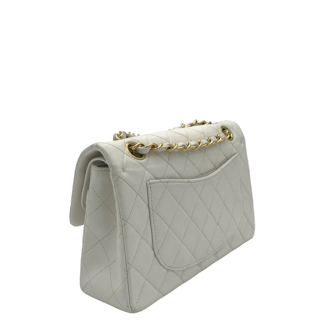 Chanel Tasche Timeless Small Nappa Leder Creme Hardware Gold