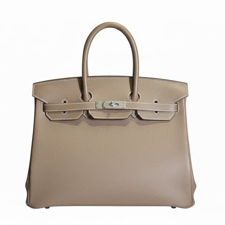 Hermes Birkin 35 Epsom Etoupe Palladium Hardware