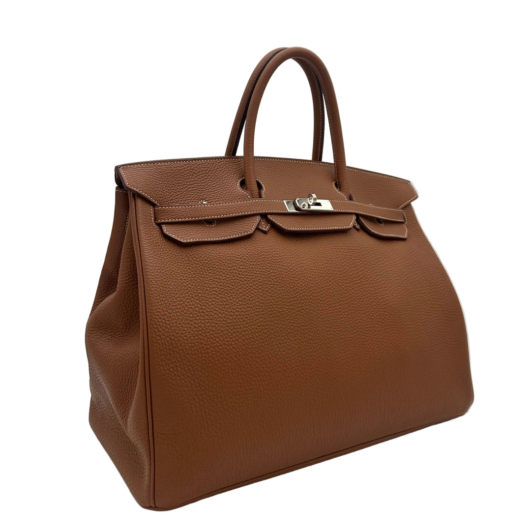 Hermes Birkin 40 Togo Leder Gold Hardware Palladium