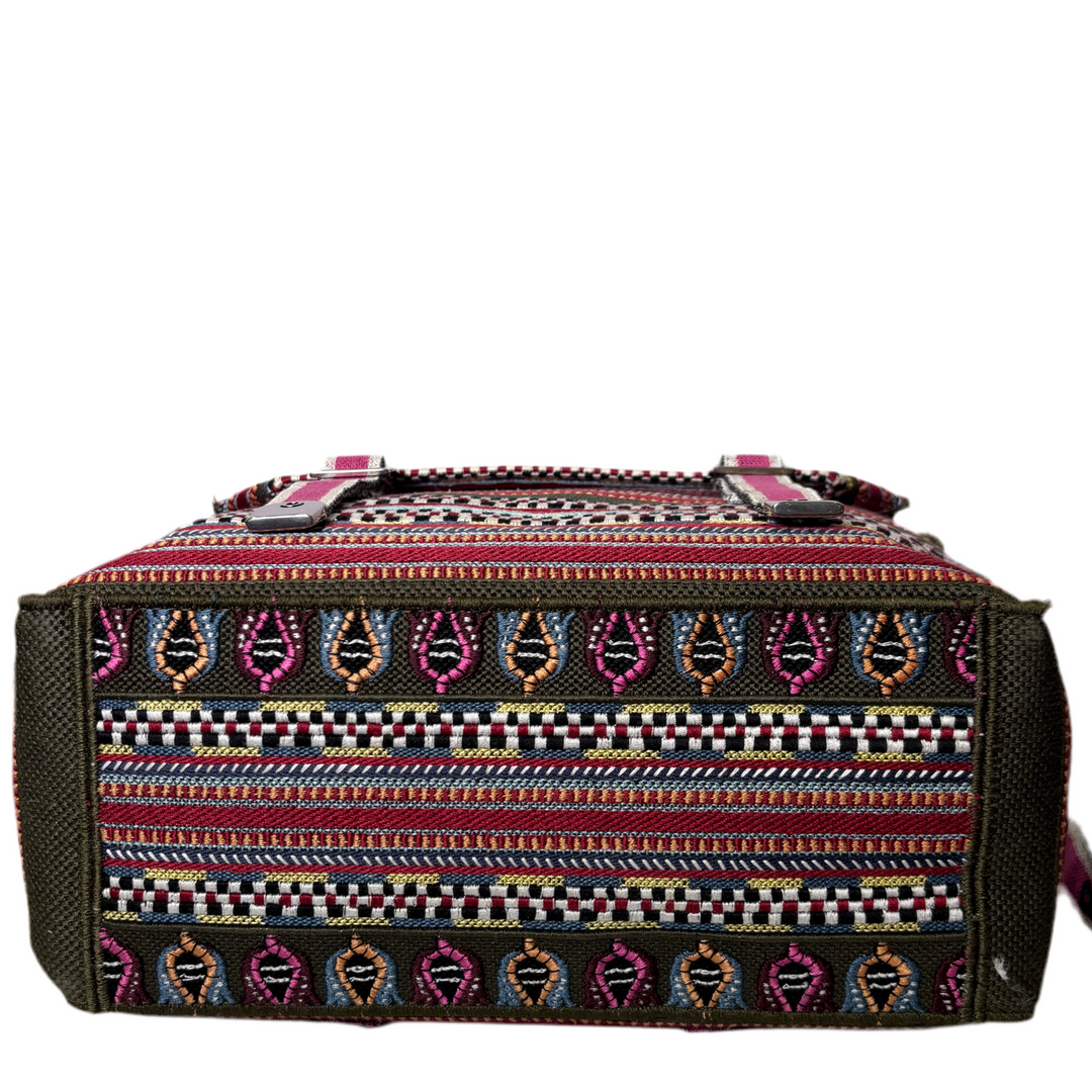 Dior Tasche Dior Camp Crossbody Canvas Multicolor Lila Grün Hardware Eisgold