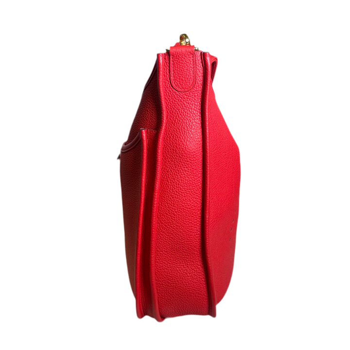 Evelyne 29 cm Rouge Pivoine Clemence Box Hardware Gold