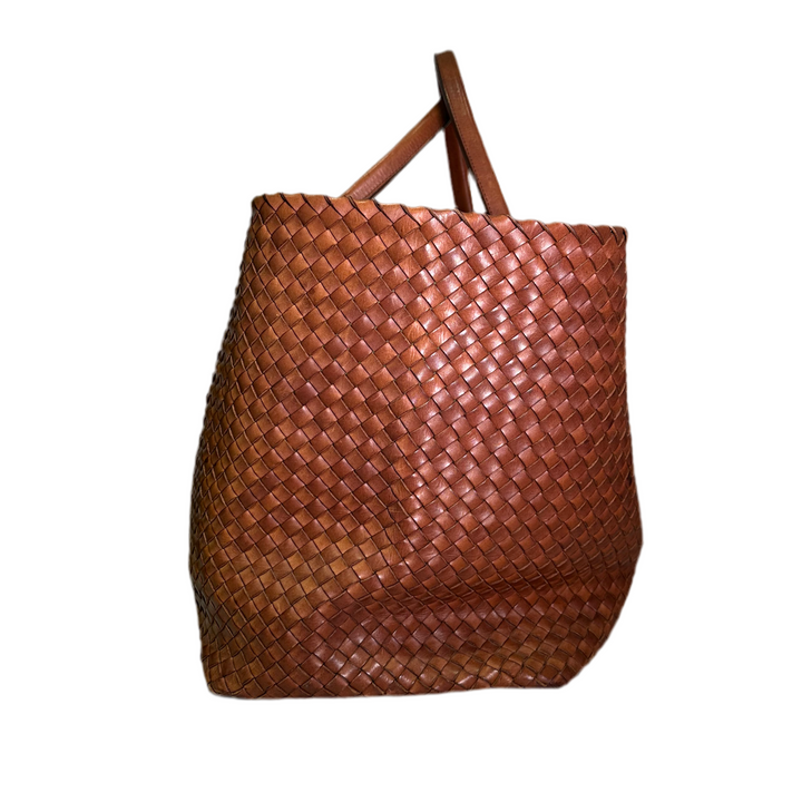 Bottega Veneta Cabat Shopper Leder Intrecciato Braun