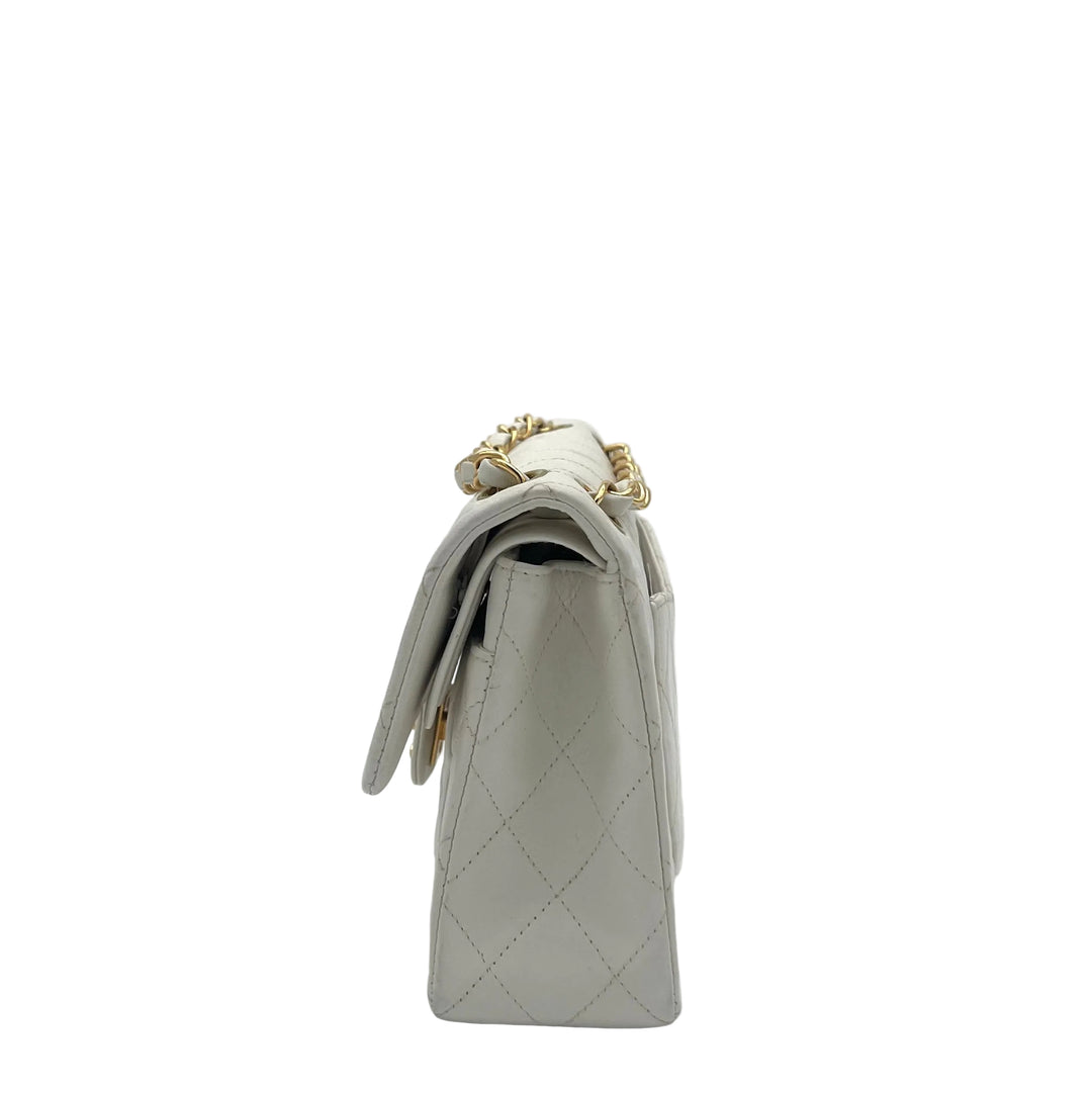Chanel Tasche Timeless Small Nappa Leder Creme Hardware Gold