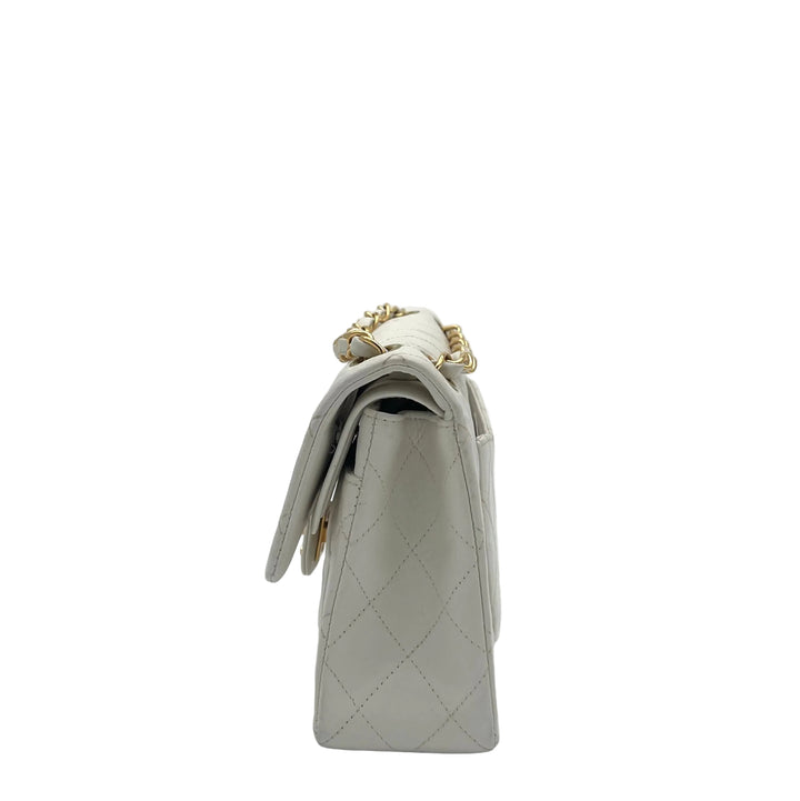 Chanel Tasche Timeless Small Nappa Leder Creme Hardware Gold