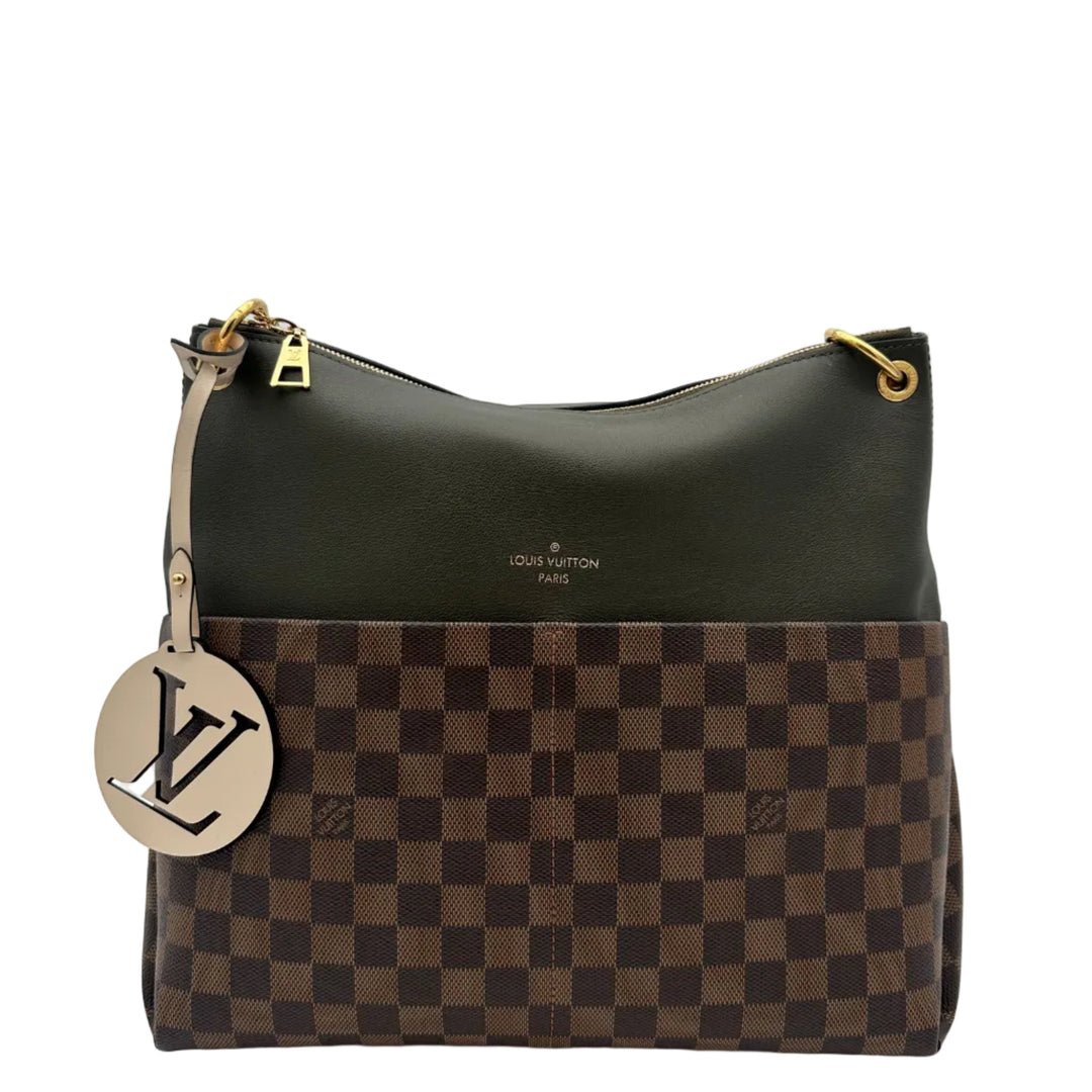Louis Vuitton Maida Hobo Bag Damier Leder Grün Hardware Gold