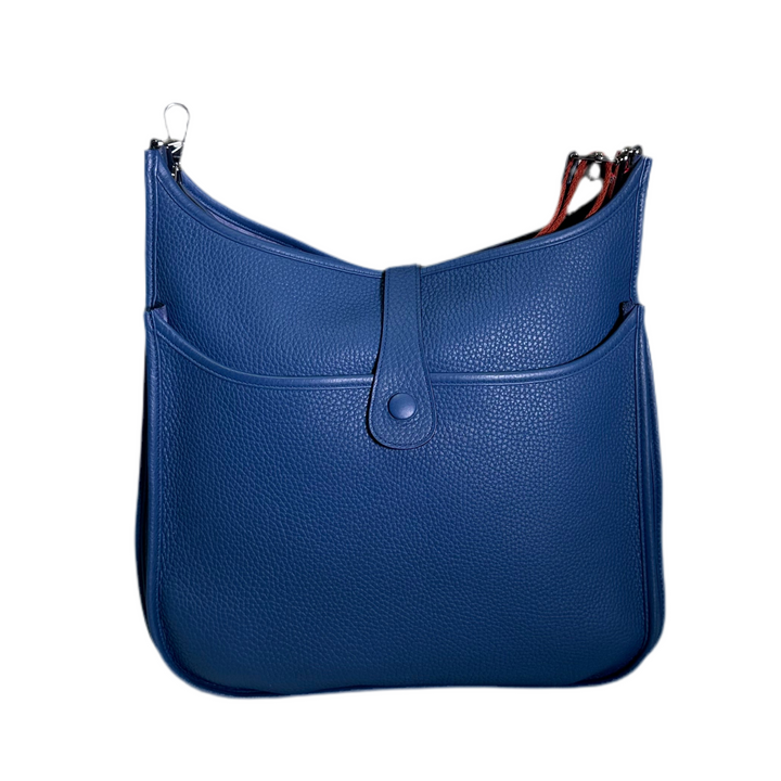 Hermes Evelyne 33 Clemence Leder Amazone Blue Saphir HW Palladium