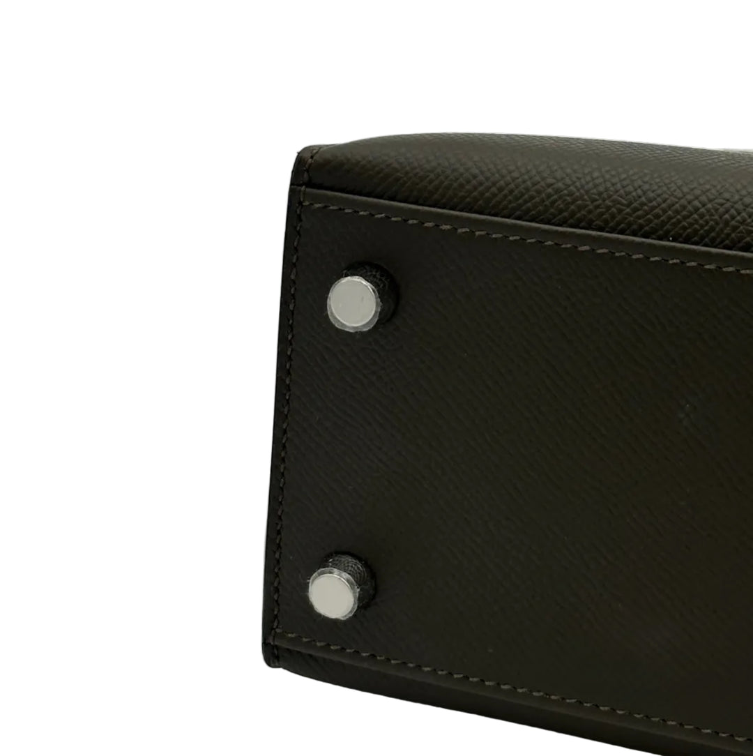 Hermes Kelly Sellier 25 Epsom V8 Vert Loden Palladium G = 2026