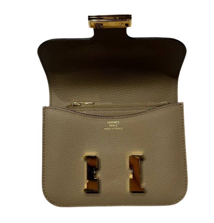 Hermes Geldbörse Constance Slim Wallet Marfa Evercolor Hardware Gold