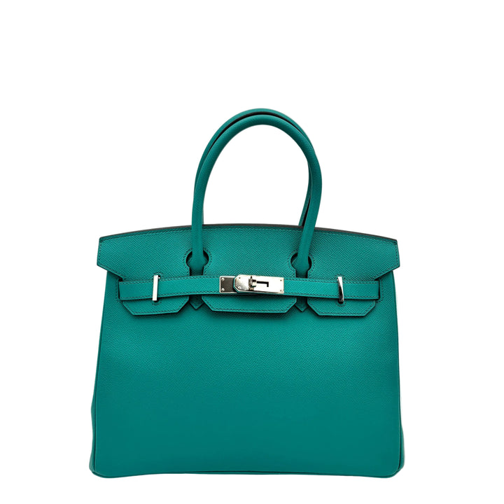 Hermes Birkin 30 Bleu Paon EpsomLeder Hardware Palladium