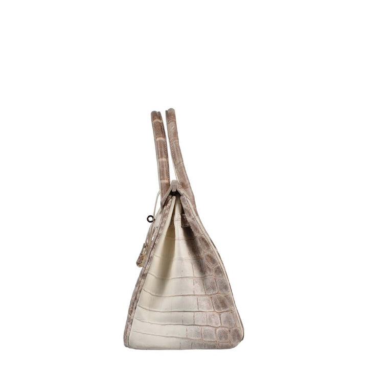Hermes Birkin 30 Himalaya Niloticus Leder Blanc Hardware Palladium