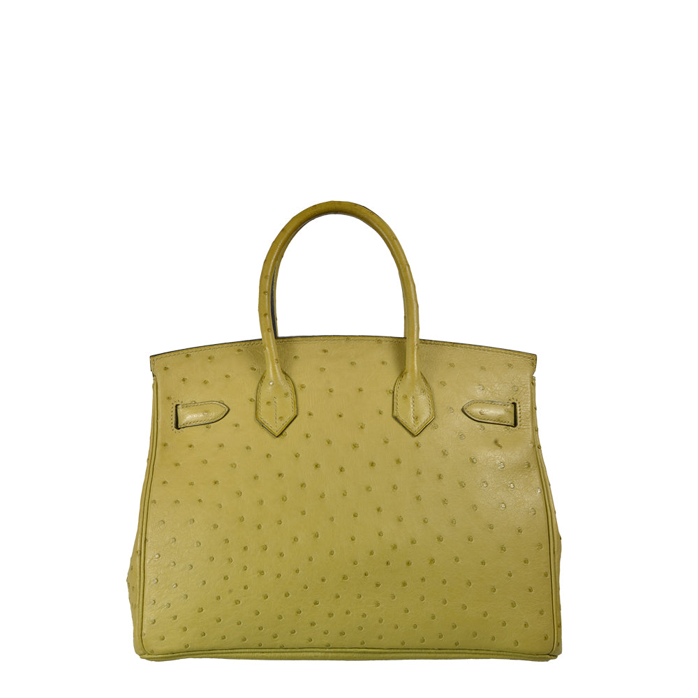 Hermes Birkin 30 Strauss Leder Vert Anis