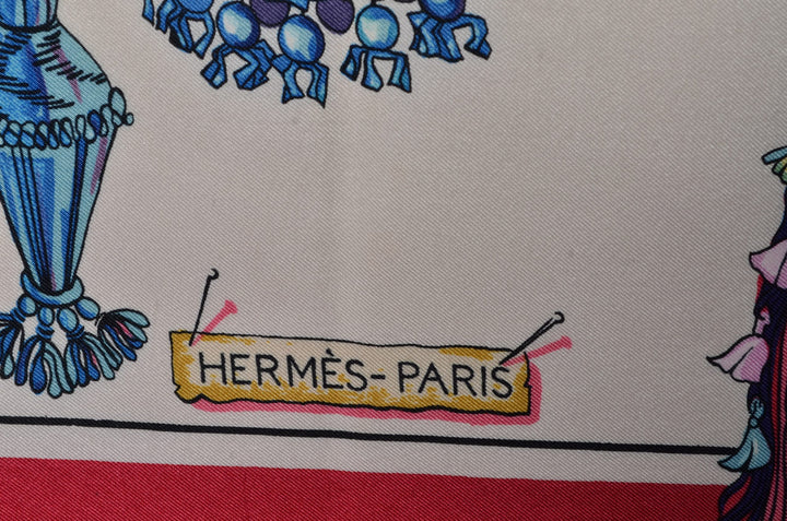 Hermes Carre Seidentuch Passementerie silk cloth