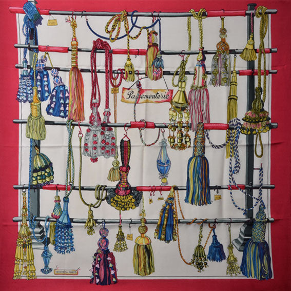 Hermes Carre Seidentuch Passementerie silk cloth