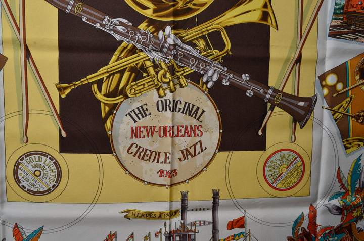 Hermes Carre Seidentuch Silk Seide Soie New Orleans