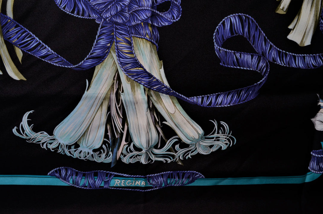 Hermes Carre Seidentuch Silk Seide Soie Regina