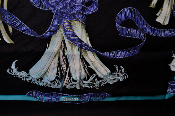 Hermes Carre Seidentuch Silk Seide Soie Regina