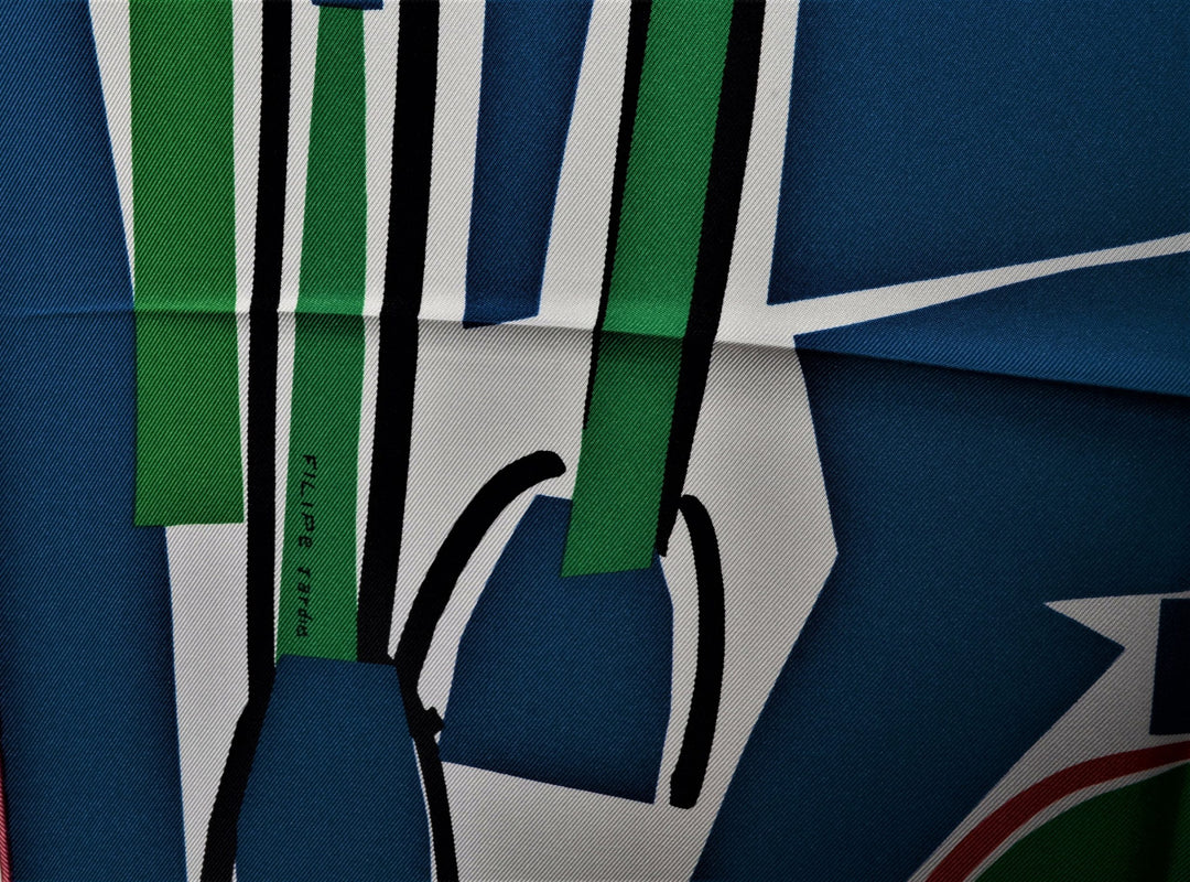 Hermes Carre Seidentuch Silk Seide Soie Sae Surf Fun