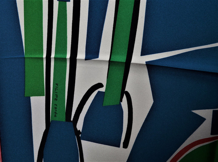 Hermes Carre Seidentuch Silk Seide Soie Sae Surf Fun