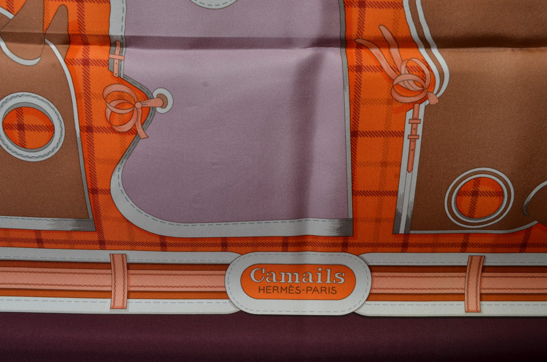 Hermes Carre Seidentuch Camails Silk Seide Soie