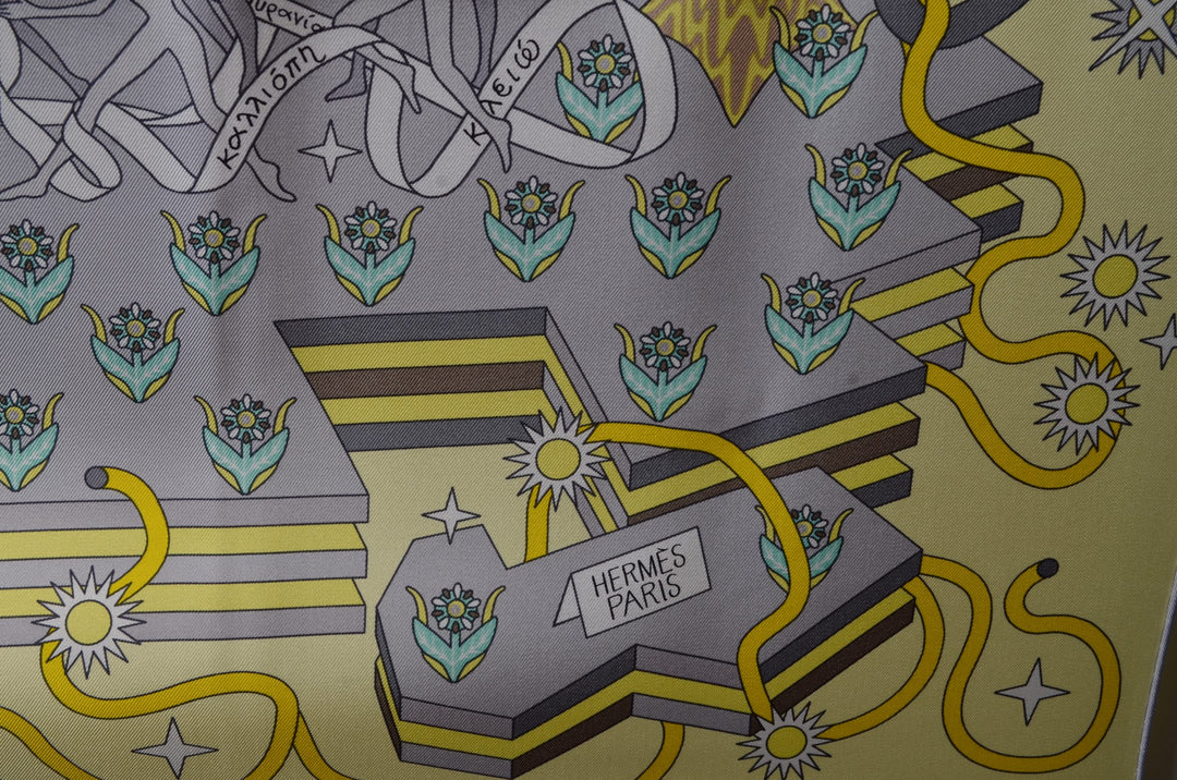 Hermes Carre Seidentuch La Source se Pasage Silk Seide Soie