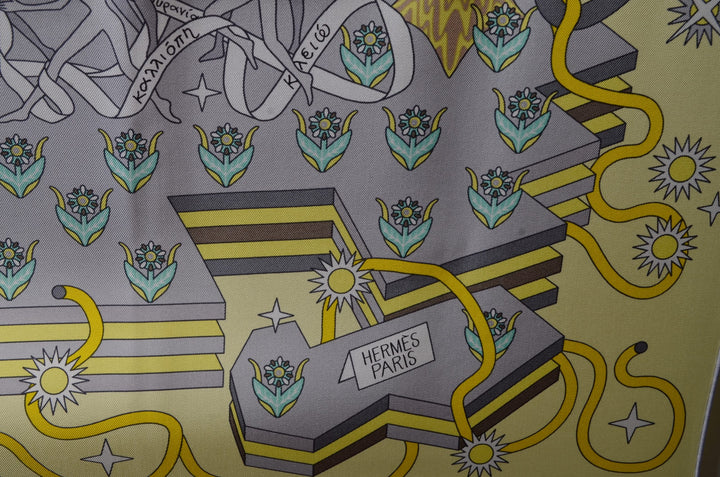 Hermes Carre Seidentuch La Source se Pasage Silk Seide Soie