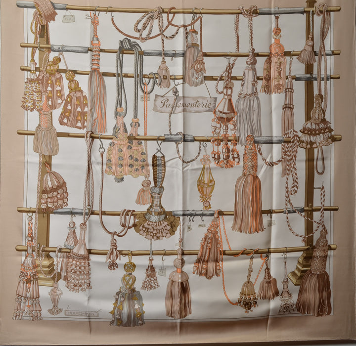 Hermes Carre Seidentuch Passementerie Carre Silk Seide Soie