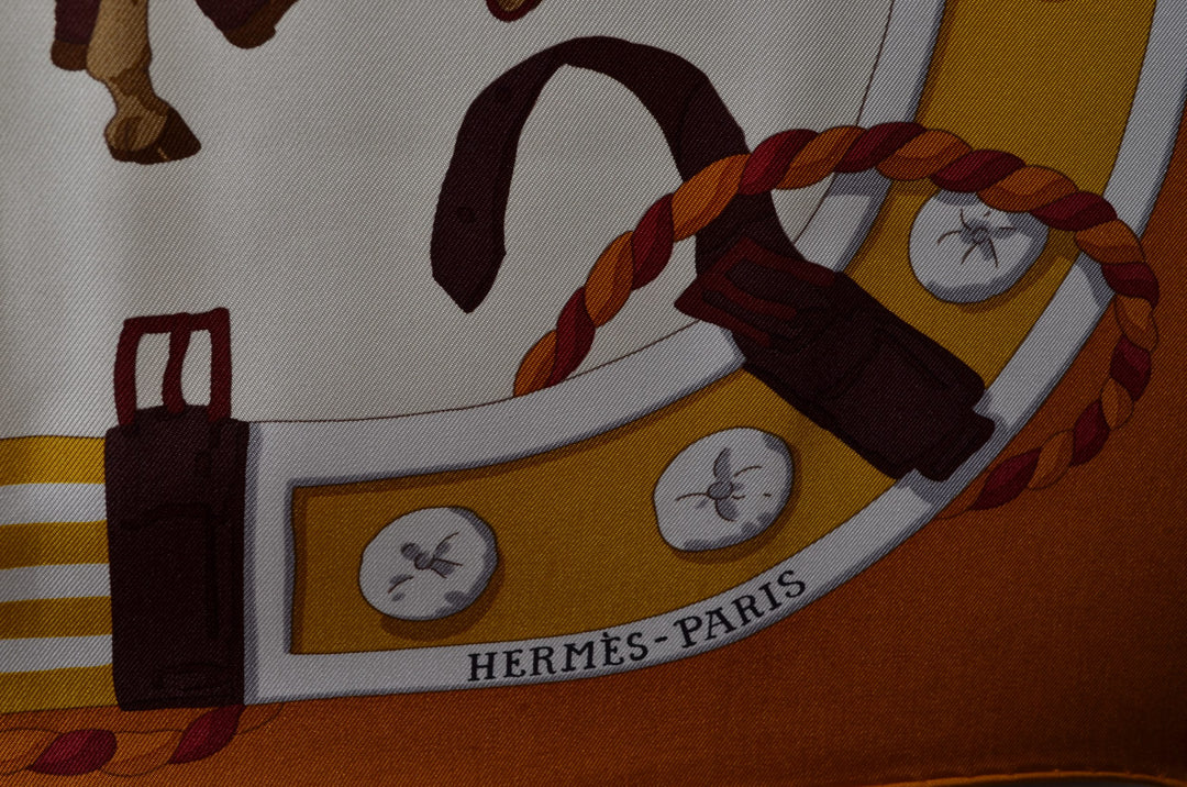 Hermes Seidentuch Carre Rondes de MarcheSilk Seide Soie