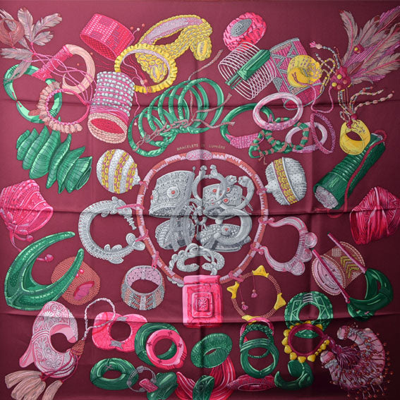 Hermes Carre Seidentuch bracelets de lumiere