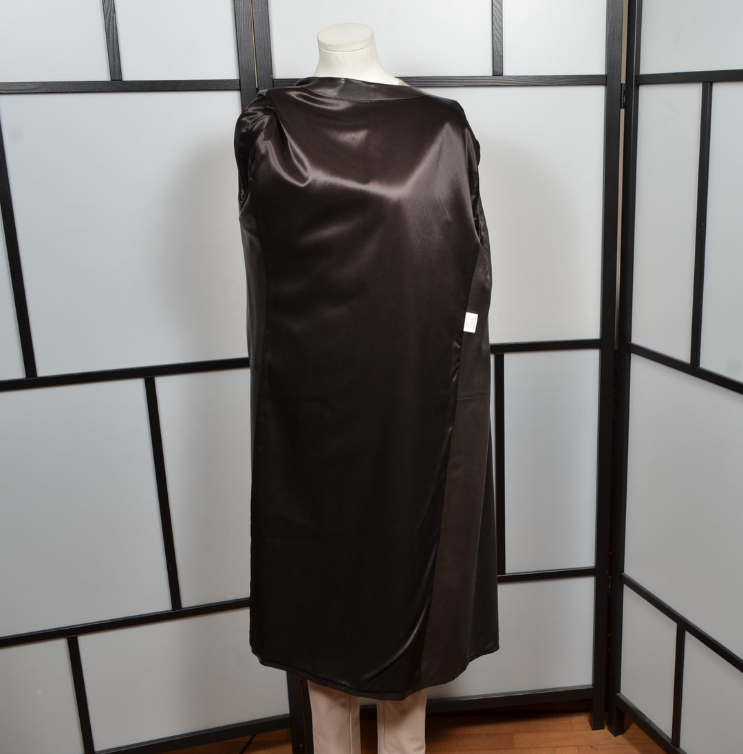 Hermes Magiela Mantel Nappa Leder Braun Gr. 38