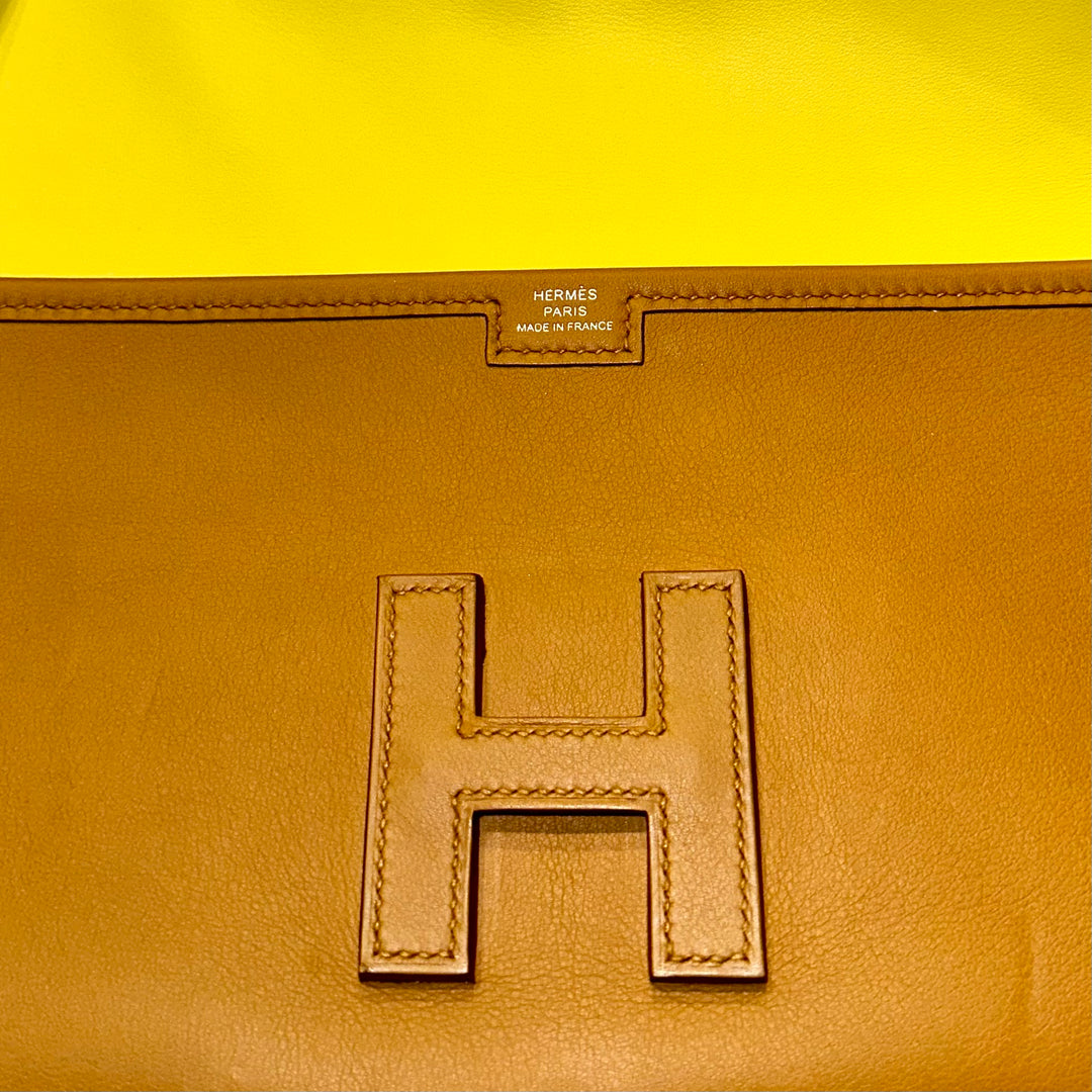 Hermes Clutch Jige Elan 29 Swift Camel ewa lagan secondhand frankfurt