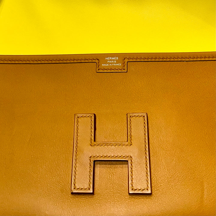 Hermes Clutch Jige Elan 29 Swift Camel ewa lagan secondhand frankfurt