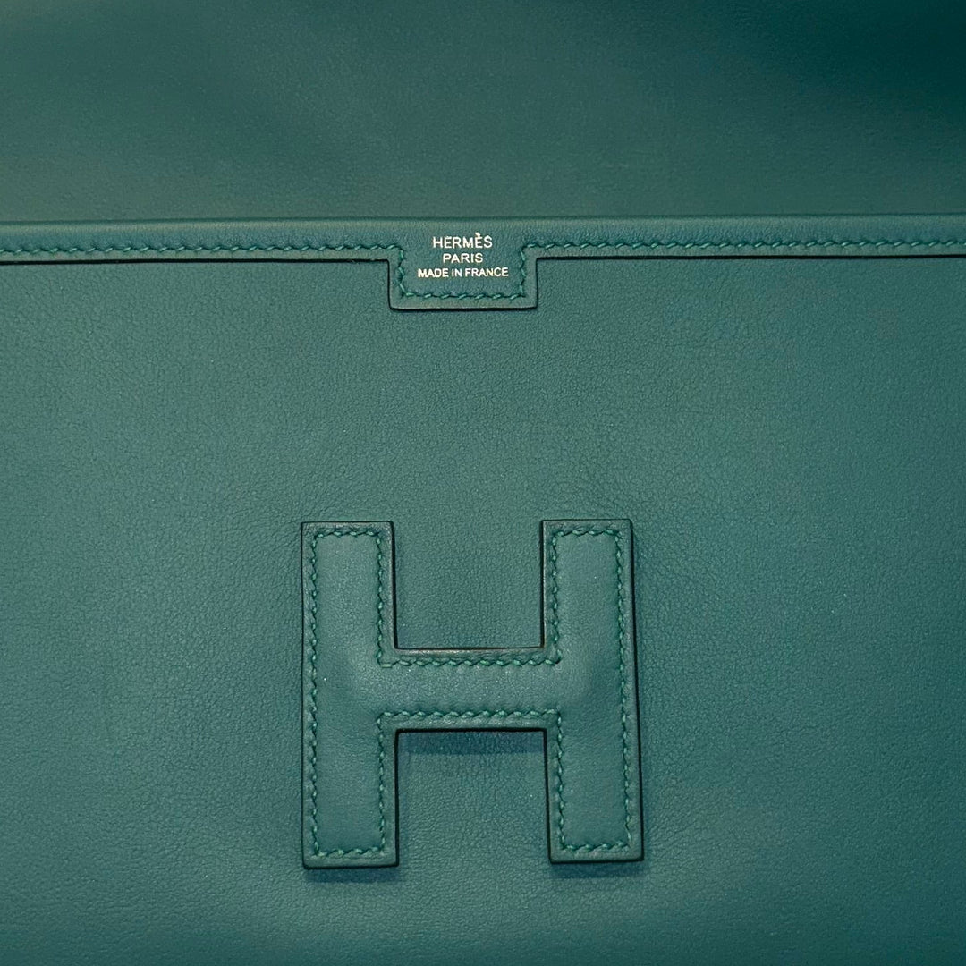 Hermes Clutch Jige Elan 29 Swift Vert Vertigo ewa lagan secondhand frankfurt