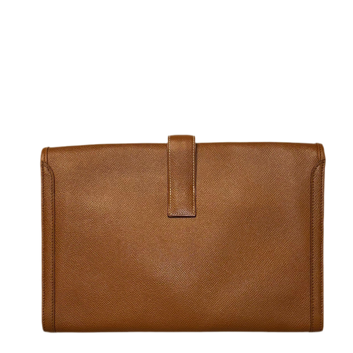 Hermes Clutch Jige Leder Epsom Gold ewa lagan secondhand frankfurt