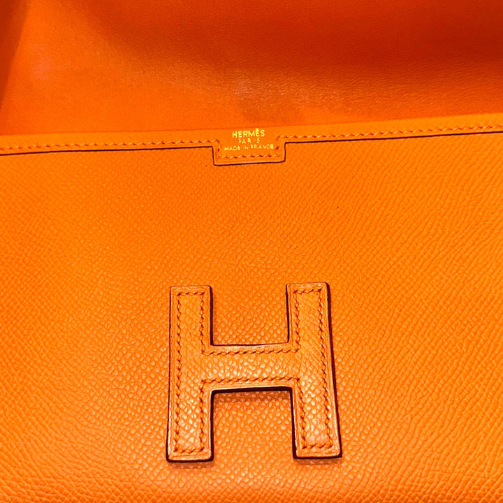 Hermes Clutch Jige Mini 20 Leder Epsom Orange ewa lagan secondhand frankfurt