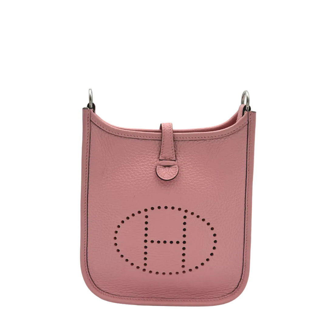 Hermes Evelyne 16 Clemence Rose Sakura Hardware Palladium ewa lagan secondhand Frankfurt 