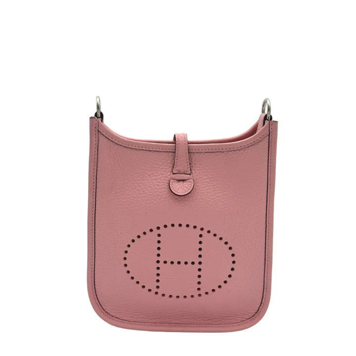 Hermes Evelyne 16 Clemence Rose Sakura Hardware Palladium ewa lagan secondhand Frankfurt 