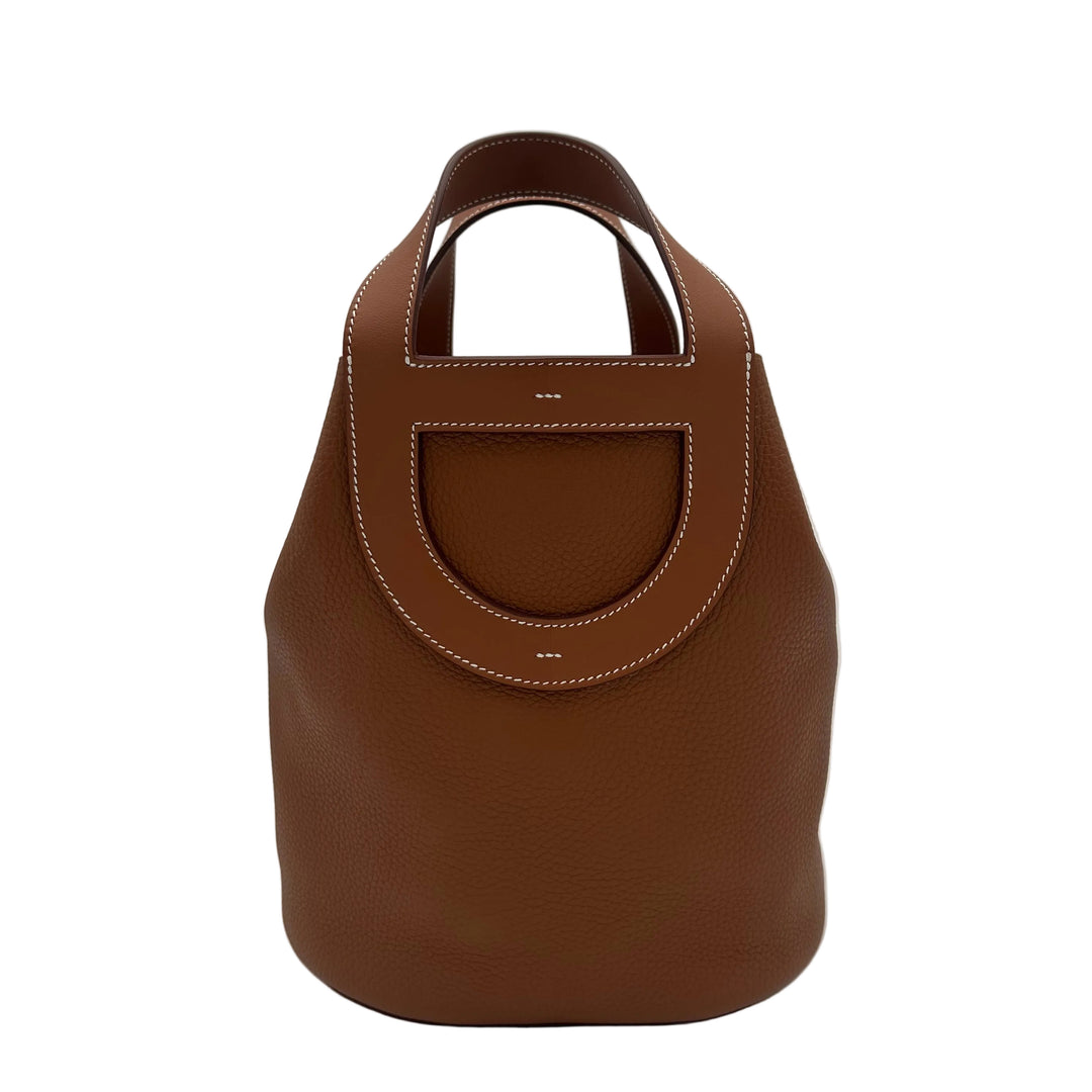 Hermes In the Loop 23 Clemence Leder Gold Hardware Palladium Ewa lagan secondhand frankfurt 