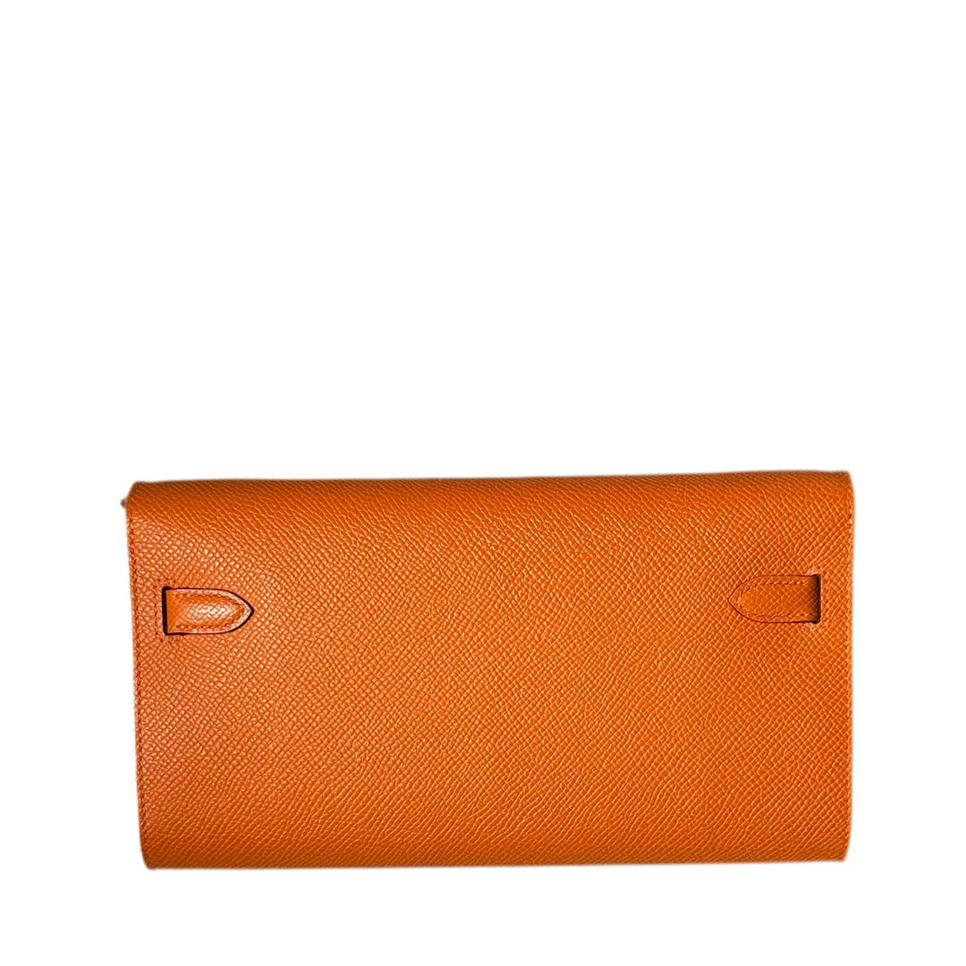 Hermes Kelly to go Epsom Leder Orange Farbcode 93 Hardware Palladium Hinten ewa lagan secondhand frankfurt