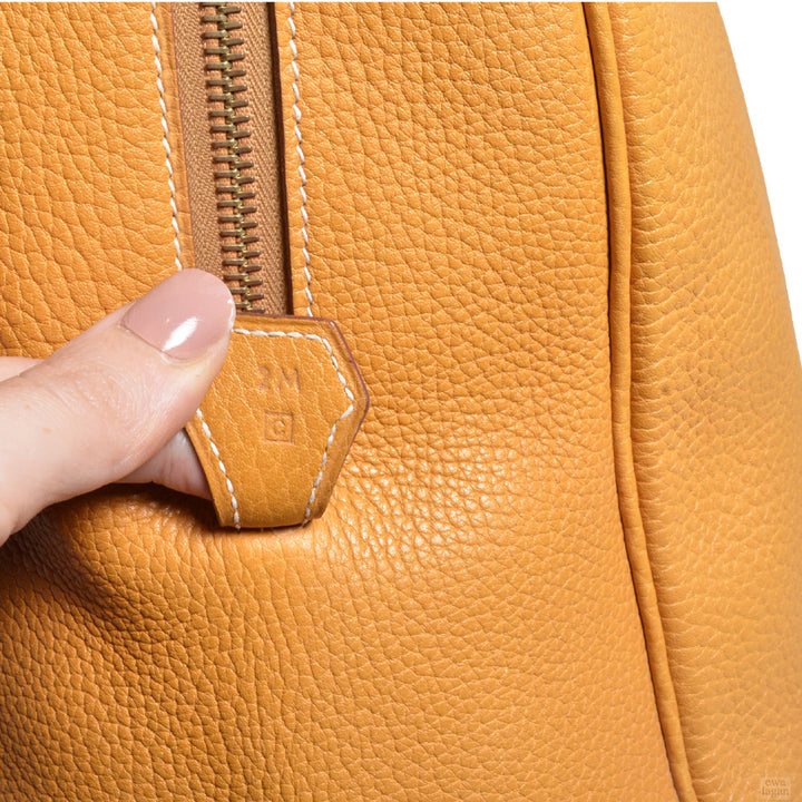 Hermes Bolide Travel Leder Naturell Fjord Hardware Gold