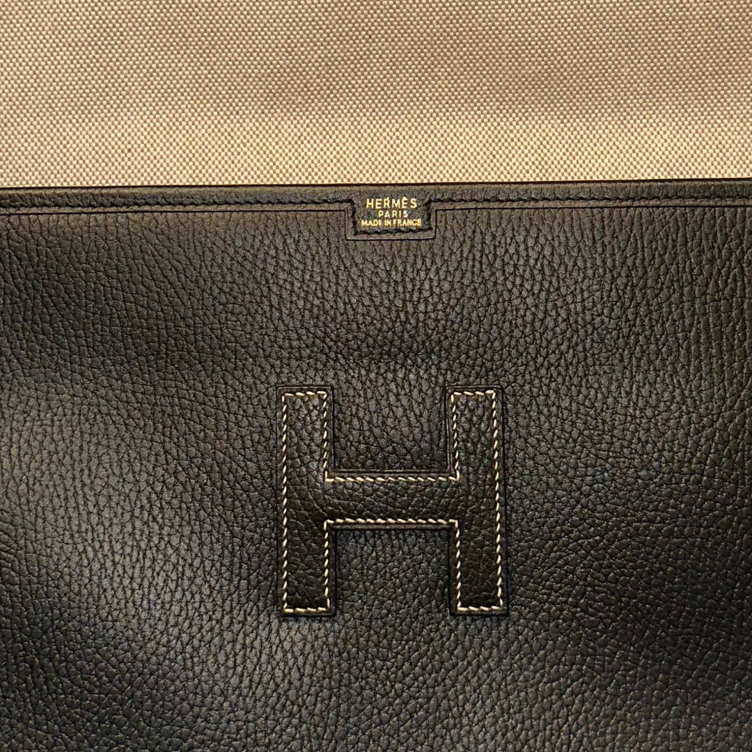 Hermes Pochette Jige PM Leder Ardennes Schwarz ewa lagan secondhand frankfurt