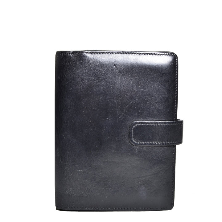 Hermes Unisex Geldbörse Box Leder Black Schwarz