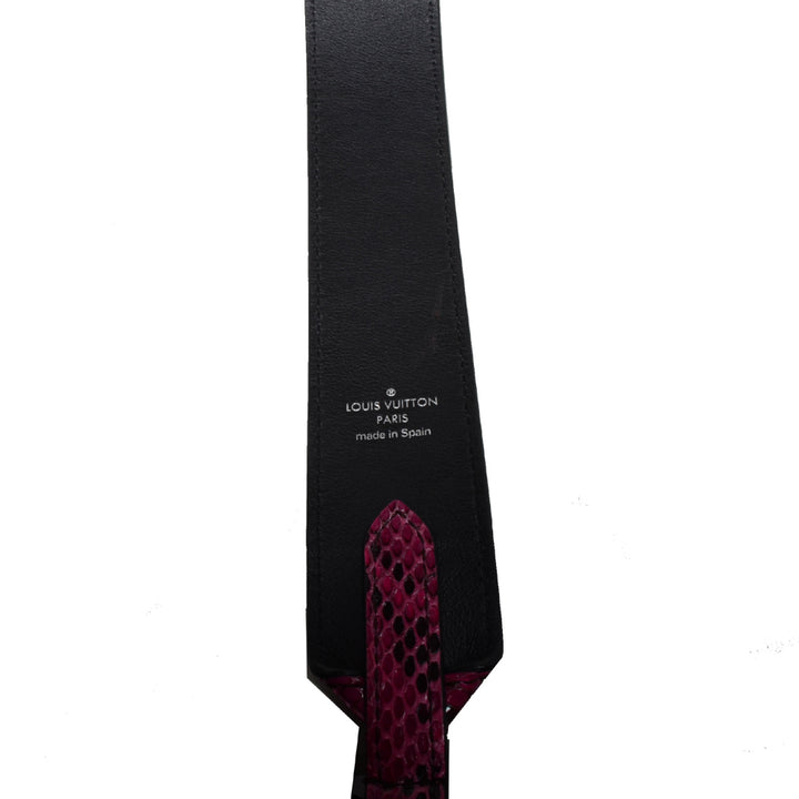 Louis Vuitton Schulterriemen aus Python Schlange
