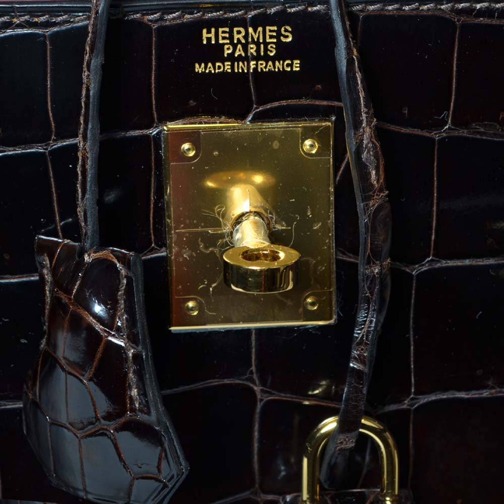 Hermes Birkin 25 Retourne Togoleder Schwarz Hardware Gold